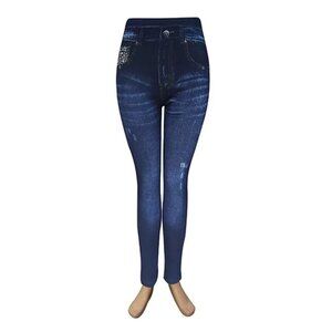 Jean Print Leggings/Jegging One Size Fits Most